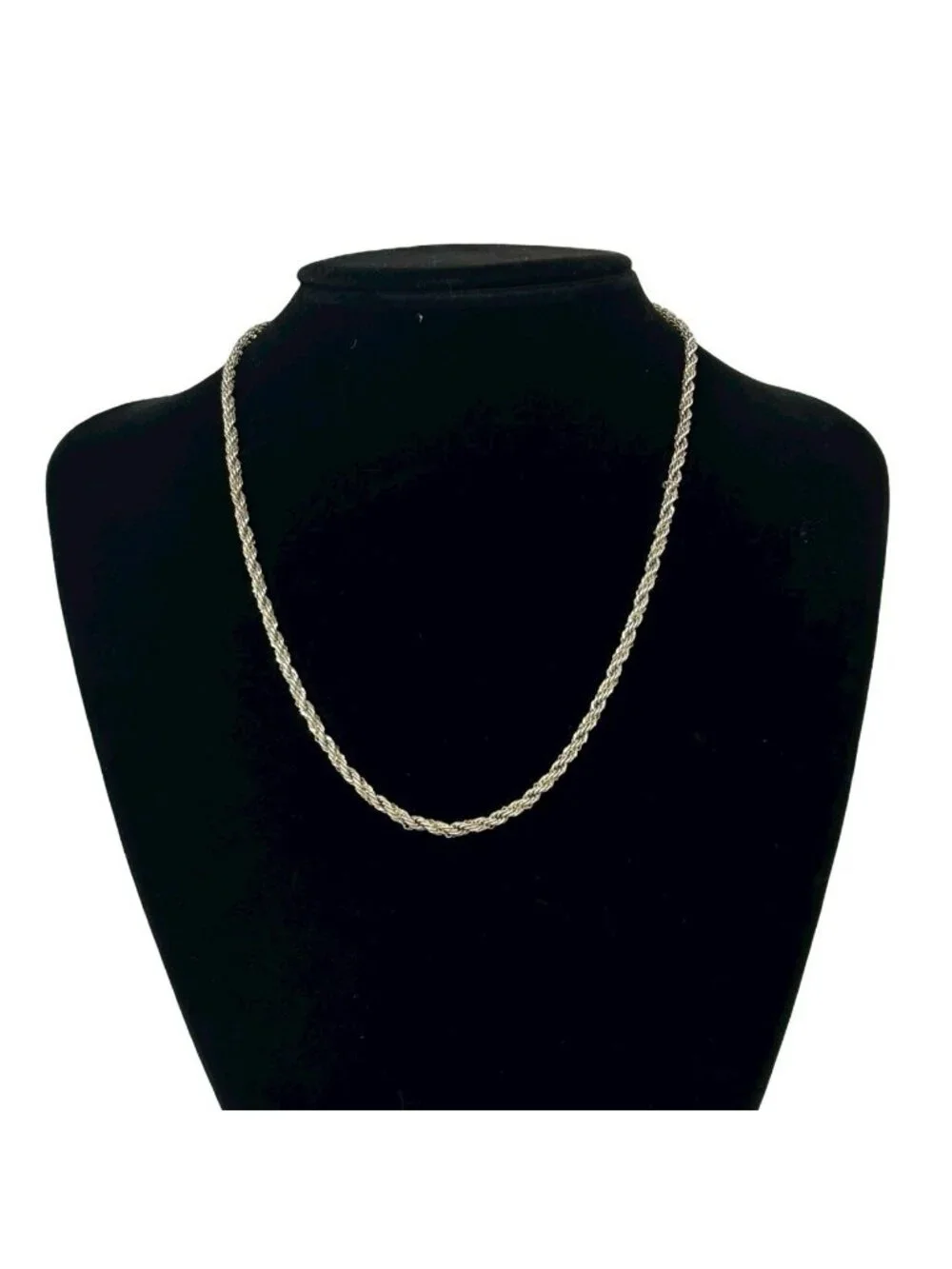 Tiffany & Co Twist Loop Necklace 925 Sterling Silver Gold